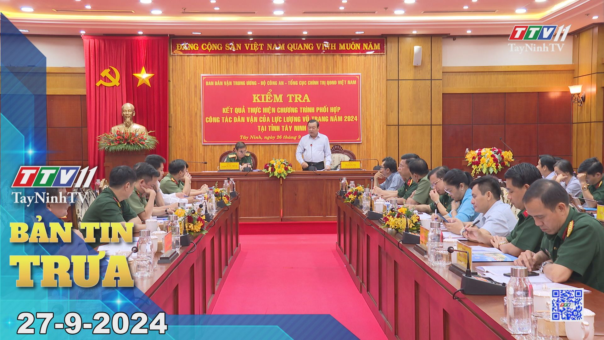 Bản tin trưa 27-9-2024 | Tin tức hôm nay | TayNinhTV